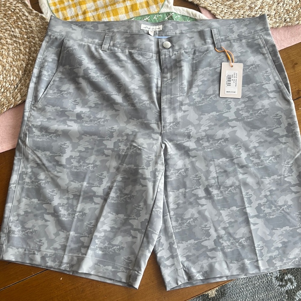 Peter Millar Shackleford Camo Performance Hybrid Short 38